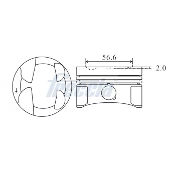 Piston FRECCIA FP23-107050