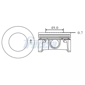 Piston FRECCIA FP23-107350