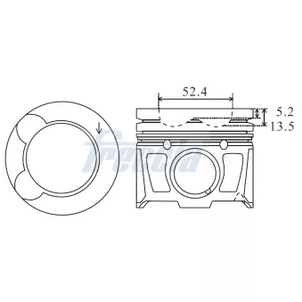Piston FRECCIA OEM LR028922