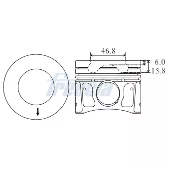 Piston FRECCIA OEM 0628S6