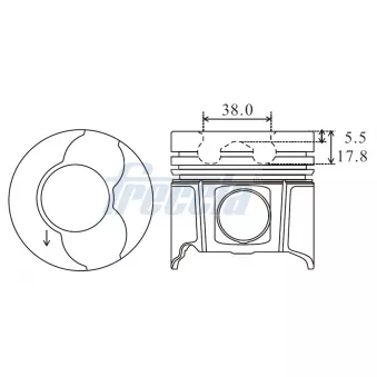 Piston FRECCIA FP23-107650