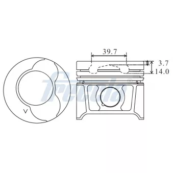 FRECCIA FP23-107800 - Piston
