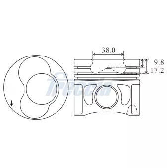 FRECCIA FP23-110500 - Piston
