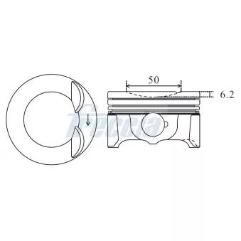 Piston FRECCIA OEM 06H107065CM