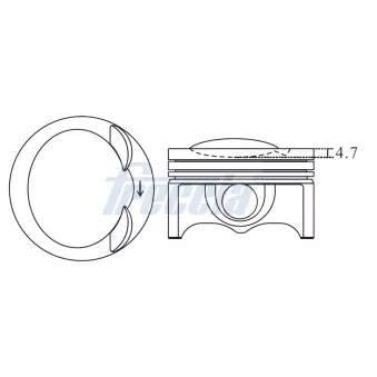 Piston FRECCIA OEM 06J107065AG