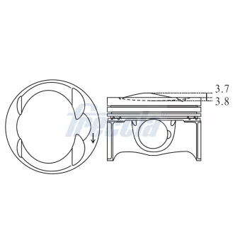 Piston FRECCIA FP23-112400