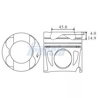 Piston FRECCIA OEM A6510302517