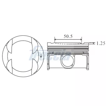 Piston FRECCIA OEM 04E107065GL