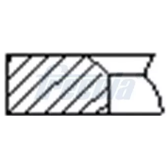 Jeu de segments de pistons FRECCIA OEM 4711700