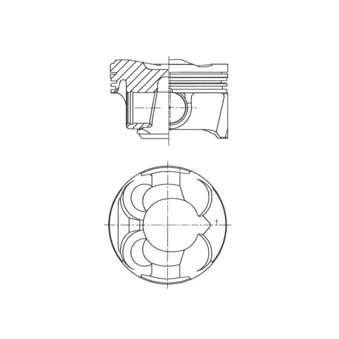 Piston KOLBENSCHMIDT 41267620 pour KIA RIO 1.6 VTi 120 - 120cv
