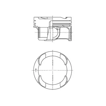 Piston KOLBENSCHMIDT 42100600 pour FORD FOCUS xDrive 30 e Plug-in-Hybrid - 252cv