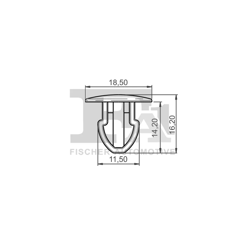 Clip, enjoliveur FA1 11-10008.10 - Visuel 1