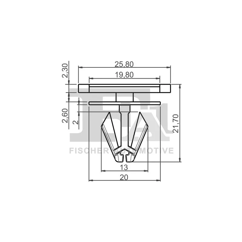 Clip, enjoliveur FA1 12-40034.10 - Visuel 1