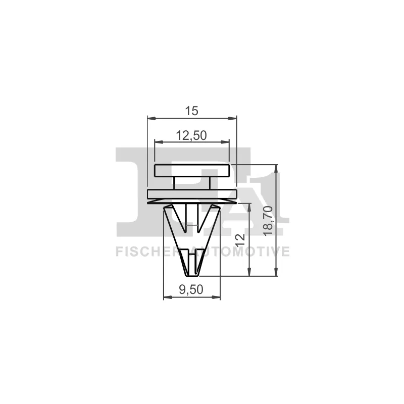 Clip, enjoliveur FA1 22-40039.10 - Visuel 1