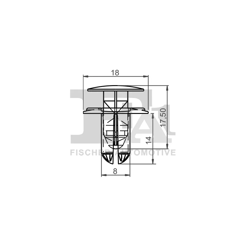Clip, enjoliveur FA1 89-30009.10 - Visuel 1
