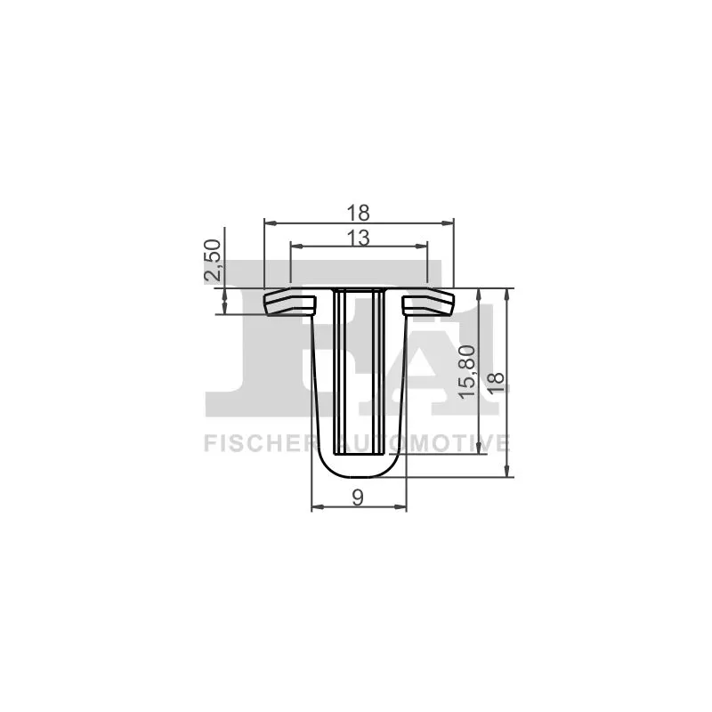 Clip, enjoliveur FA1 89-60005.10 - Visuel 1