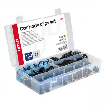 Ensemble de 148 clips et attaches de carrosserie avec outils AMIO 04741