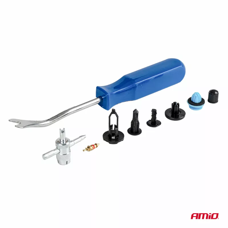 Ensemble de 148 clips et attaches de carrosserie avec outils AMIO 04741 - Visuel 2