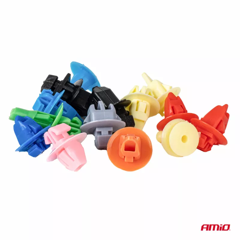 Kit de clips de carrosserie et outils de démontage 420+15 pièces AMIO 04744 - Visuel 1