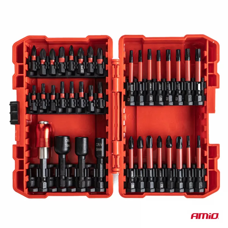Coffret de douilles et embouts 25/50 mm 36 pièces AMIO 04782 - Visuel 1