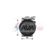 AVA QUALITY COOLING HYAK483 - Compresseur, climatisation