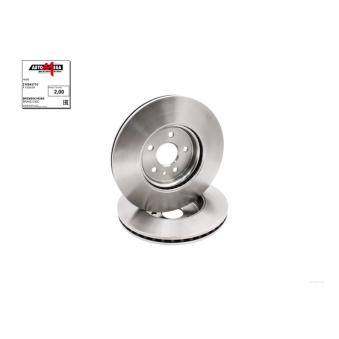 Jeu de 2 disques de frein avant AUTOMEGA OEM 13502059