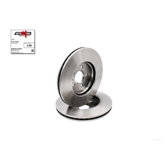 Jeu de 2 disques de frein avant AUTOMEGA 213177810 pour OPEL ASTRA 1.2 Turbo - 145cv