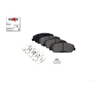 AUTOMEGA 250155010 - Jeu de 4 plaquettes de frein avant