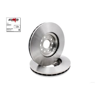 Jeu de 2 disques de frein avant AUTOMEGA 250280710 pour VOLKSWAGEN TIGUAN 2.0 TDI 4motion - 200cv