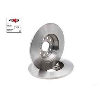 Jeu de 2 disques de frein arrière AUTOMEGA 250281010 pour VOLKSWAGEN PASSAT 2.0 TDI 4motion - 240cv