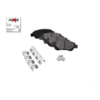 Jeu de 4 plaquettes de frein avant AUTOMEGA 274735210 pour CITROEN C1 1.0 VTi 72 - 72cv