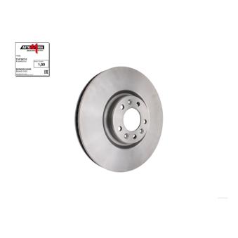 Jeu de 2 disques de frein avant AUTOMEGA 274758710 pour PEUGEOT 308 1.5 BlueHDi 100 - 102cv