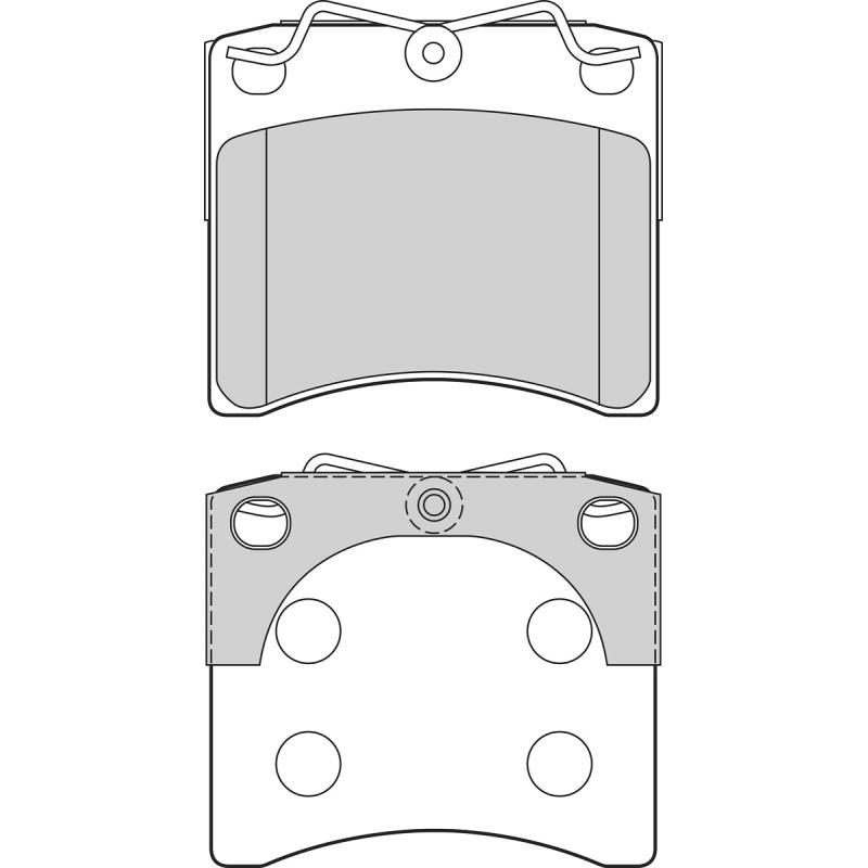 Jeu de 4 plaquettes de frein avant VALEO 302679 - Visuel 1