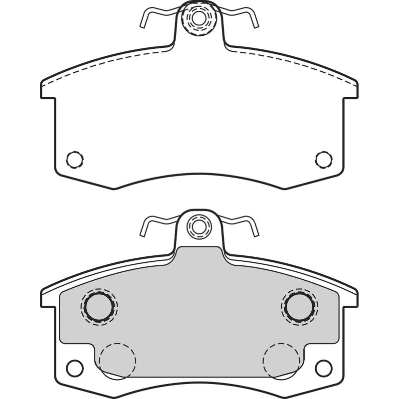 Jeu de 4 plaquettes de frein avant VALEO 302640 - Visuel 1