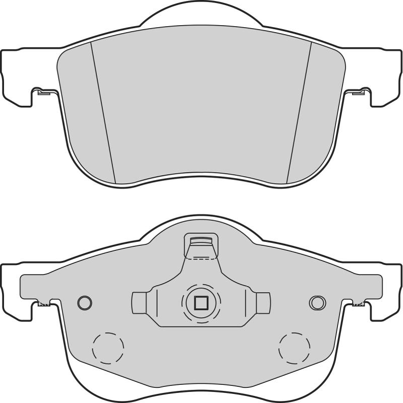 Jeu de 4 plaquettes de frein avant VALEO 302699 - Visuel 1