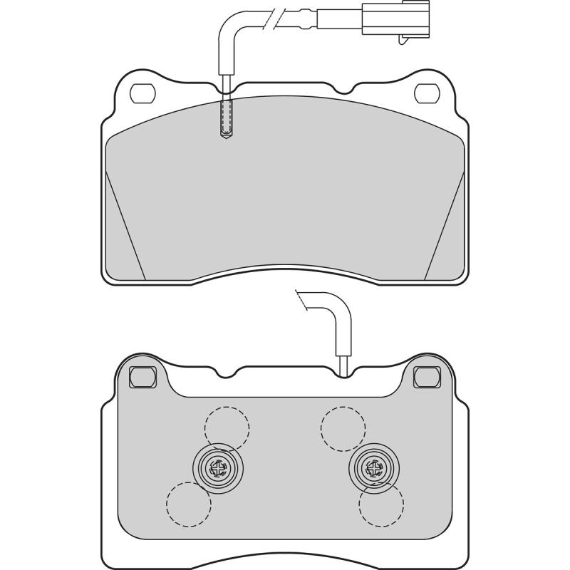 Jeu de 4 plaquettes de frein avant VALEO 302769 - Visuel 1