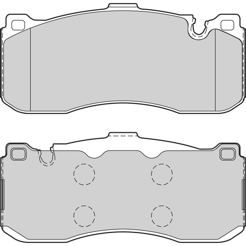 Jeu de 4 plaquettes de frein avant VALEO 302646 - Visuel 1