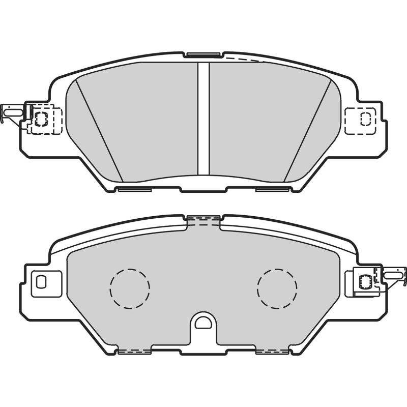 Jeu de 4 plaquettes de frein arrière VALEO 302593 - Visuel 1