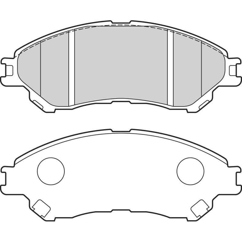 Jeu de 4 plaquettes de frein avant VALEO 302711 - Visuel 1