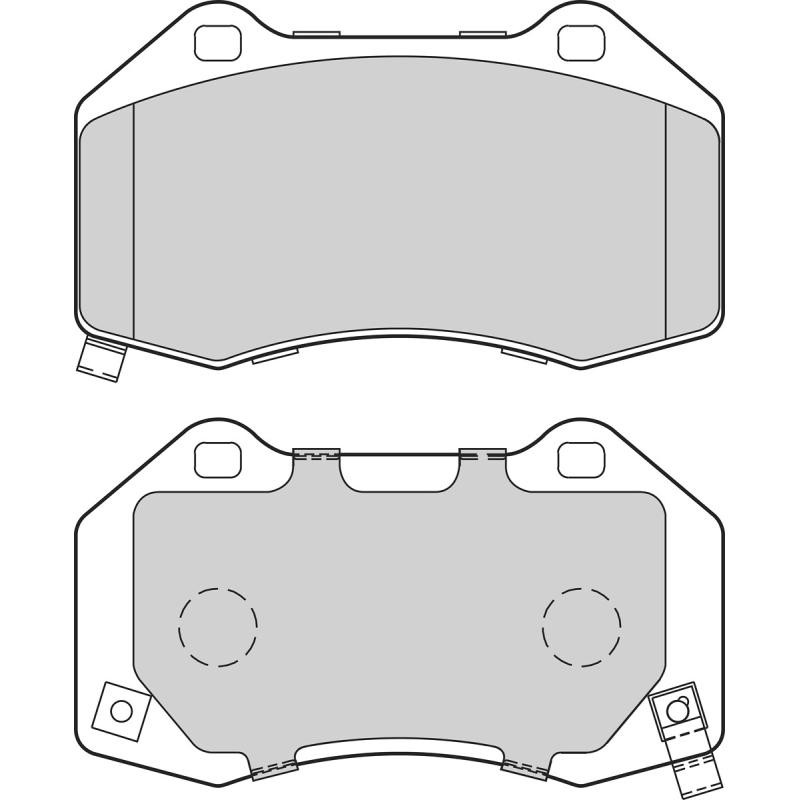 Jeu de 4 plaquettes de frein avant VALEO 302660 - Visuel 1