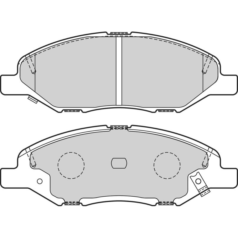 Jeu de 4 plaquettes de frein avant VALEO 302661 - Visuel 1