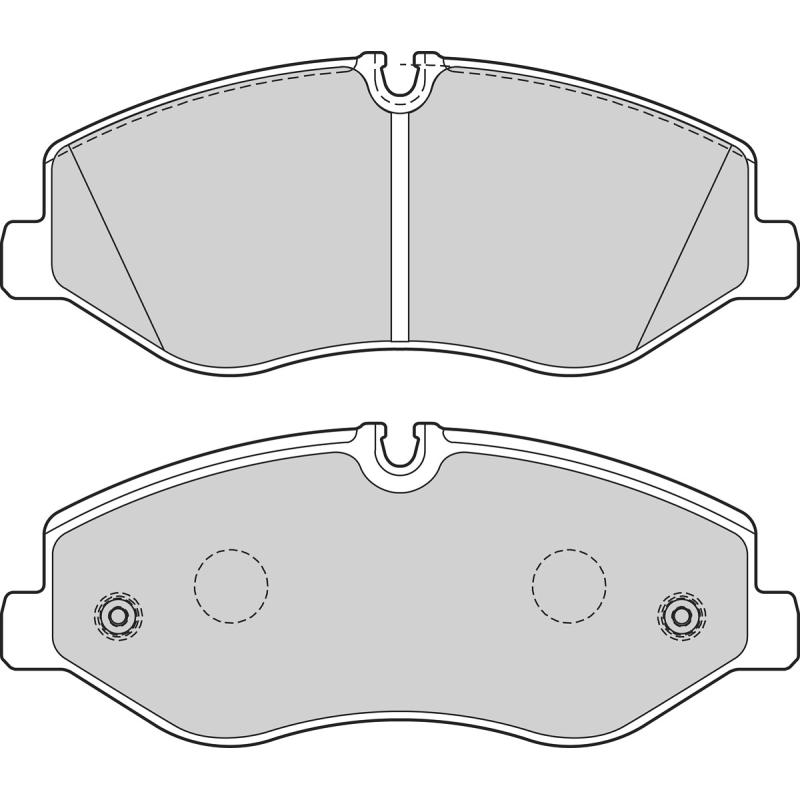 Jeu de 4 plaquettes de frein avant VALEO 302728 - Visuel 1