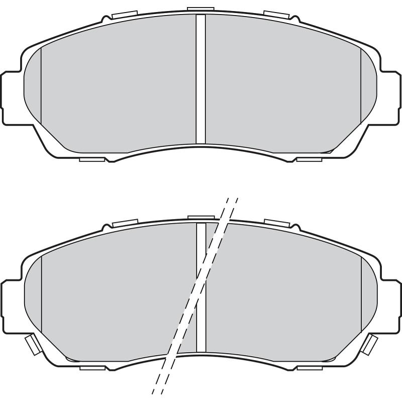 Jeu de 4 plaquettes de frein avant VALEO 302810 - Visuel 1
