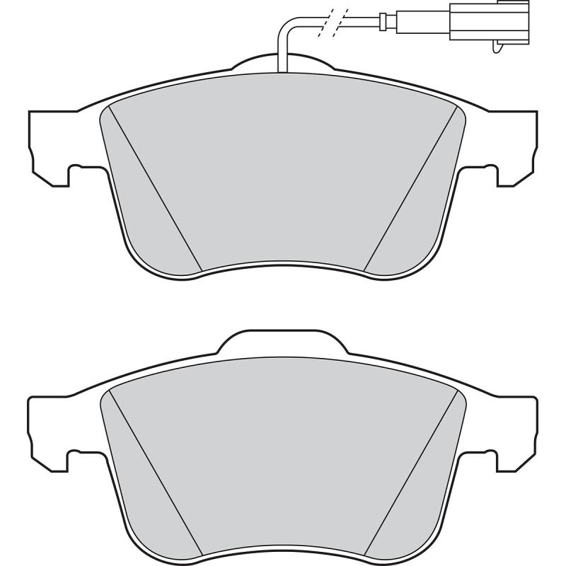 Jeu de 4 plaquettes de frein avant VALEO 302815 - Visuel 1