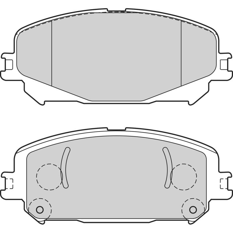 Jeu de 4 plaquettes de frein avant VALEO 302743 - Visuel 1