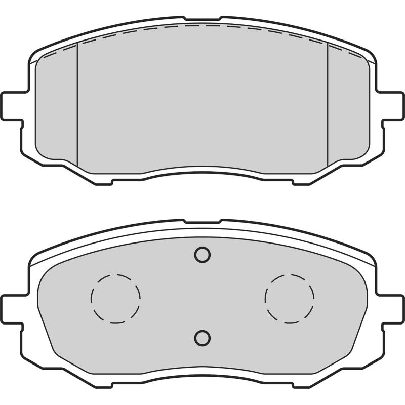 Jeu de 4 plaquettes de frein avant VALEO 302754 - Visuel 1
