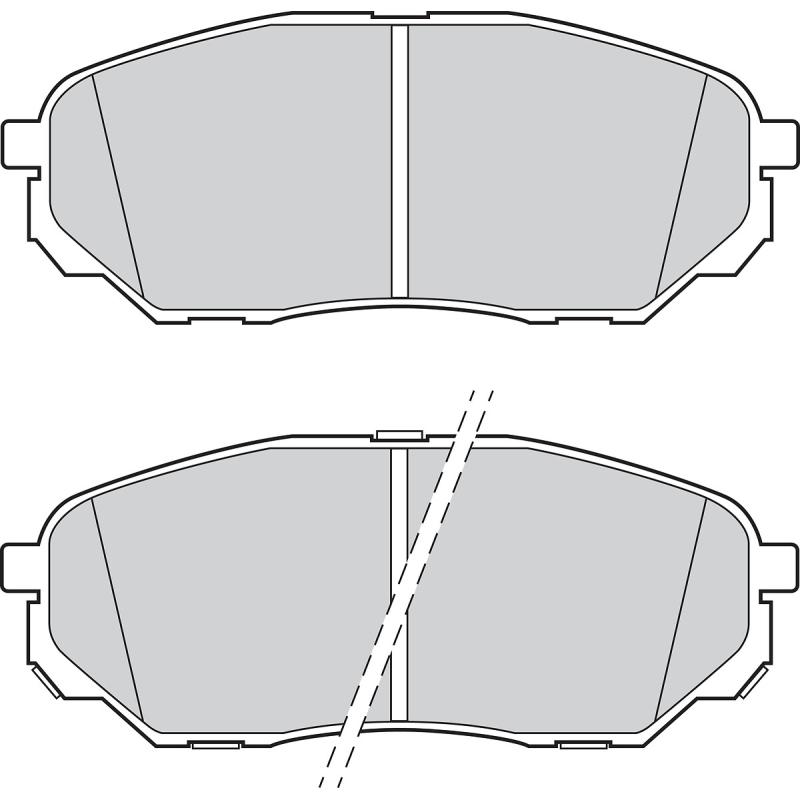 Jeu de 4 plaquettes de frein avant VALEO 302898 - Visuel 1