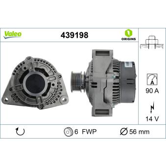 Alternateur VALEO OEM 101544802