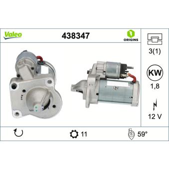 Démarreur VALEO 438347