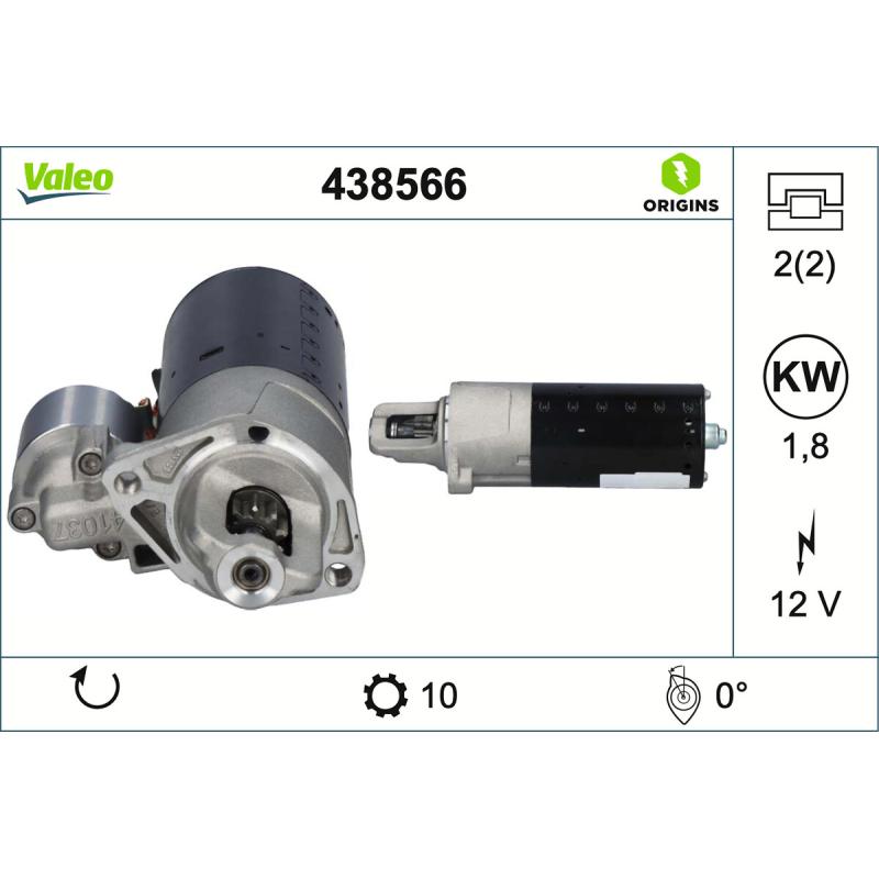 Démarreur VALEO 438566 - Visuel 1